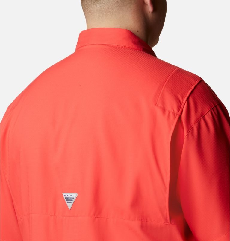 Men's Columbia PFG Tamiami II Short Sleeve Shirts Red | Plus Size CA-T6L43